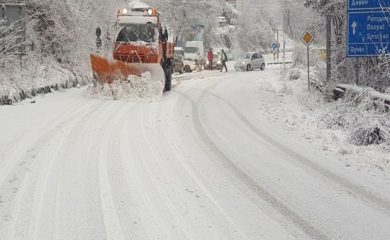 Ограничава се движението през „Превала“ и „Рожен“, снегът достигна 15 см
