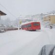 Автобус затвори движението на Каптажа, в цялата област само с вериги