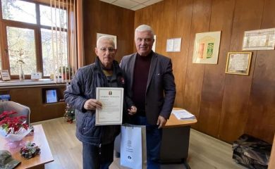 Кметът на Чепеларе поздрави юбиляра Добри Добриков