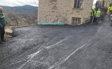 Община Баните изгради нова улица и подпорна стена в село Стърница